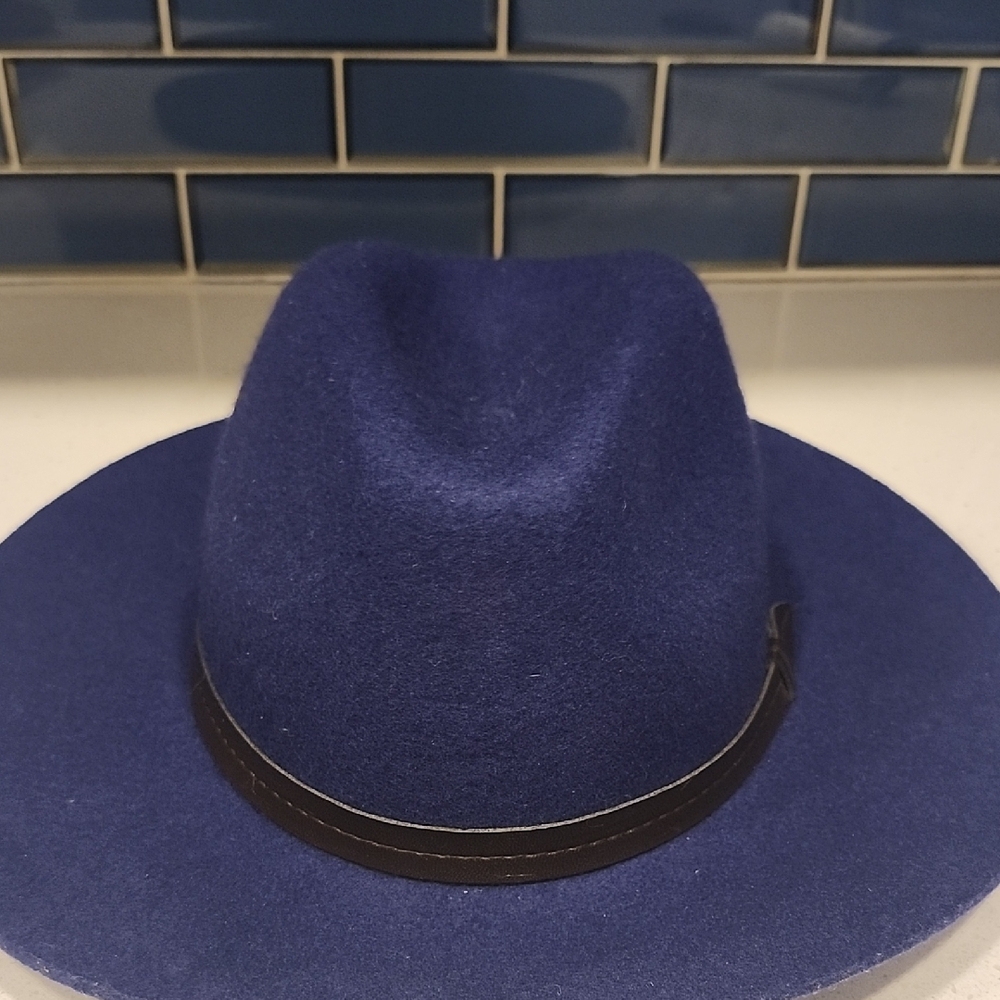 Elegant Blue Women's Fedora Hat